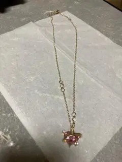 ピンクストーン 星型 ネックレス