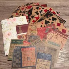 数量限定☆素材セット☆ジャンクジャーナル 雑記帳 お裾分け コラージュ