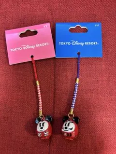東京ディズニーリゾート ミッキー ミニー ストラップ 2個セット