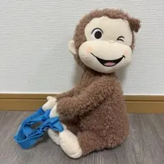おさるのジョージ　ぬいぐるみリュック　青いベルトのサムネイル
