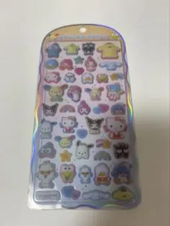 正規品　コットンパフィーシール　サンリオ　キャラクターズ