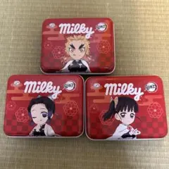 不二家　鬼滅の刃 Milky缶　ミルキー缶　胡蝶しのぶ　煉獄杏寿郎　栗花落カナヲ