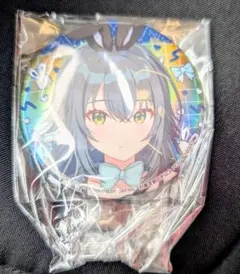 月村手毬　gigo限定 コラボ　ウサギ　オーロラ箔押し缶バッジ