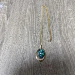 オパール風石のオーバルネックレス