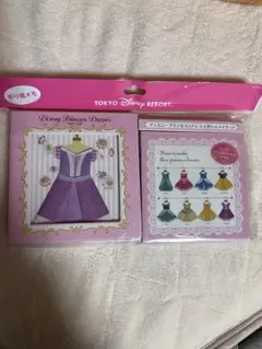 ディズニープリンセスドレスセット 折り紙メモ