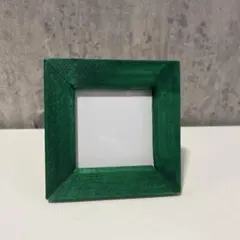 ミニ額　フォトフレーム ハンドメイド　S　グリーン　新品未使用