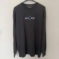【BEN DAVIS】ベンデイビス 刺繍ロンT スミクロ チャコール Mサイズ