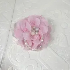 285 ハンドメイド コサージュ パール ビーズ　卒業式　卒園式　入学式