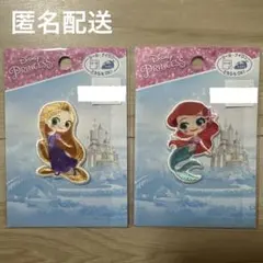 ディズニープリンセス刺繍ワッペン2枚セット