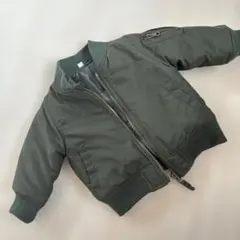 カーキージップアップアウター