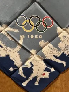 1956年オリンピック　選手着用柄スカーフ 2026年最新】オリンピックスカーフの人気アイテム - メルカリ
