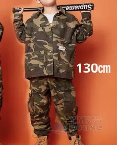 130㎝　迷彩　セットアップ　ダンス衣装