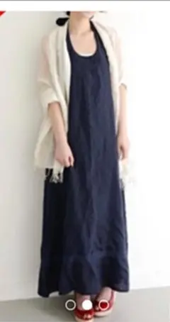 アーバンリサーチロッソ　2wayロングワンピース　リネン100%