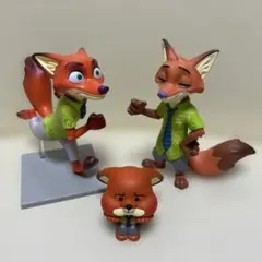 ズートピア ニック・ワイルド フィギュア 3体セット