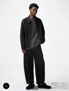 GU バレルレッグジーンズ ブラック 31インチ 新古品