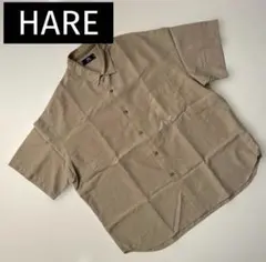 【HARE】半袖シャツ ベージュ SMALL(S)サイズのサムネイル