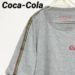 コカコーラ　Coca-Cola Tシャツ カラフルライン　M ゆるダボ