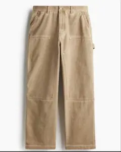 【超美品】H&M メンズ バギーフィット カーペンターパンツ ベージュ 32