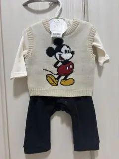 Disney ミッキーマウス セーター&ロンパース 70cm