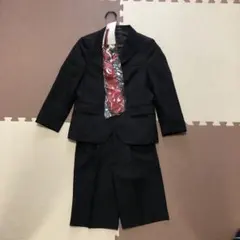 黒ストライプ スーツ・ブレザーセット　120cm