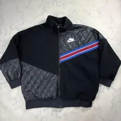 NIKE ナイキ フリースボアジャケット ライン キルティング　ブラック