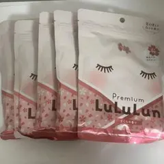 【5個】フェイスマスク　プレミアムルルルン桜