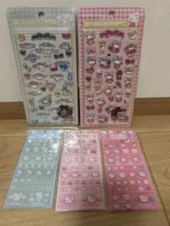 （値下げ）ハローキティシールまとめ売り5シートセット
