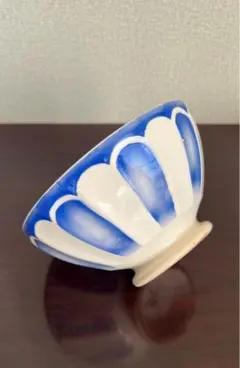 フランスアンティーク　カフェオレボウル　サルグミンヌ　ブルー　白