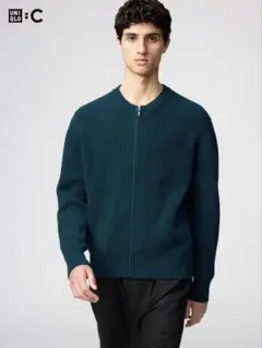 UNIQLO C クルーネックフルジップカーディガン