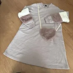 値下げ！ムージョンジョン　裏起毛ワンピース　140