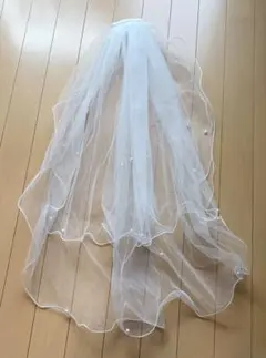 ホワイト チュール ウェディングベール