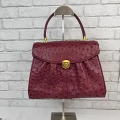 【Anne様専用】Loro Bolsetta ハンドバッグ オーストリッチ型押し
