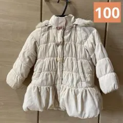 プティマイン　フード付きアウター　ダウンジャケット サイズ100