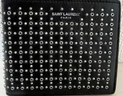 SAINT LAURENT PARIS サンローランパリ　スタッズ　二つ折り財布