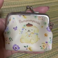 ポムポムプリン がま口 パステルピピッド花柄