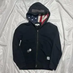 00s TOMMY アメリカ国旗 ジップパーカー y2k スケーターのサムネイル