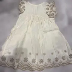 アプレレクール アイボリー フリル袖 ワンピース