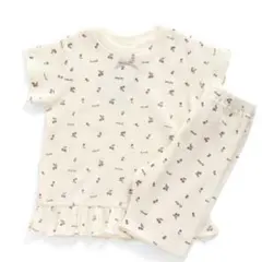 花柄リブ編みパジャマ 120cm