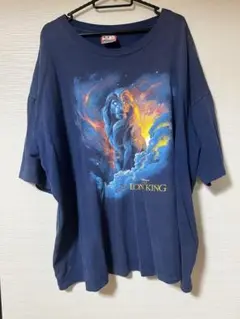 90s ライオンキング　ムファサ　Tシャツ　ネイビー　ディズニー