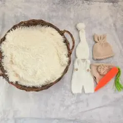 ニューボーンフォト　衣装　カゴ　セット