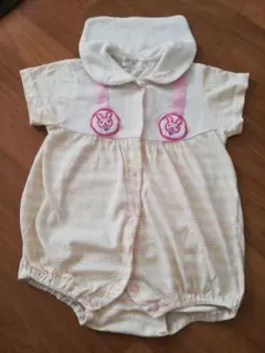 ロンパース 80　うさぎ　セーラー　レトロ