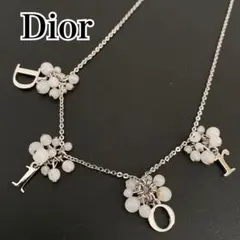 希少　ChristianDior シルバー ロゴネックレス　アルファベット
