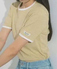 【再値下げ】vannie u ハーフボーダーリンガーTシャツのサムネイル