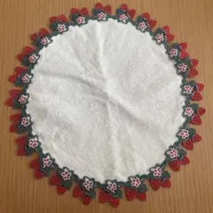 近沢レース 春摘みいちご タオルハンカチ