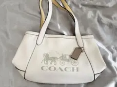COACH コーチ バッグ レザー 白…