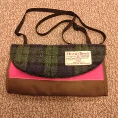 Harris Tweed ショルダーバッグ 手織りのサムネイル