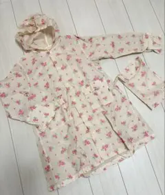 コンビミニ　レインコート 花柄 ☆120cm レインウェア　カッパのサムネイル
