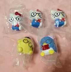 サンリオ　めがねっこちゃん　フィギュア　4種5体セット