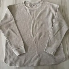 UNIQLO ワッフル生地 長袖Tシャツ XL