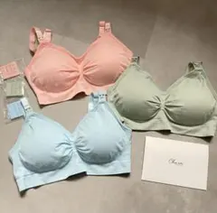 [チャーメイクボディ] 3色セット 授乳ブラ マタニティブラ 2XL